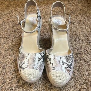 Vince Camuto animal print espadrilles
